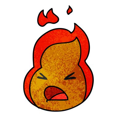 dokulu karikatür kawaii şirin ateş etmek