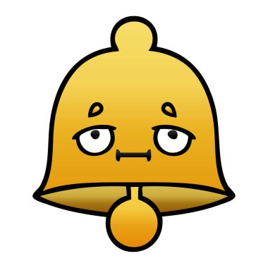 bir çan degrade gölgeli çizgi film