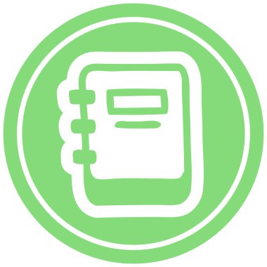 Not defteri dairesel simgesini