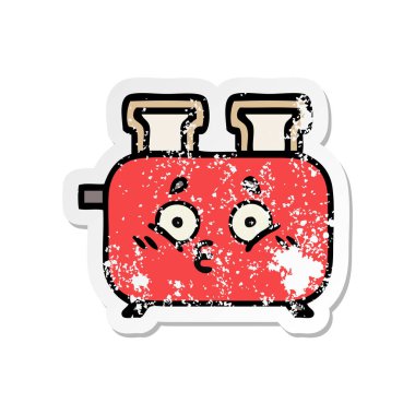 sevimli çizgi dolusu sıkıntılı etiket