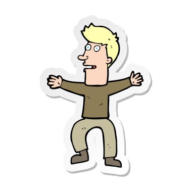 etiket bir karikatür adamı korkuttum galiba.