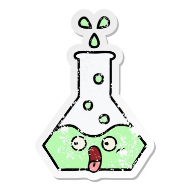 sevimli çizgi bilim kabı sıkıntılı etiket