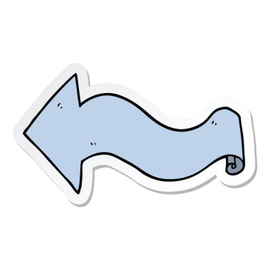 etiket bir karikatür ok