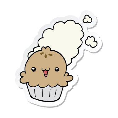 etiket sevimli çizgi pastası