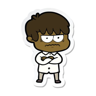 etiket bir rahatsız çizgi film çocuk