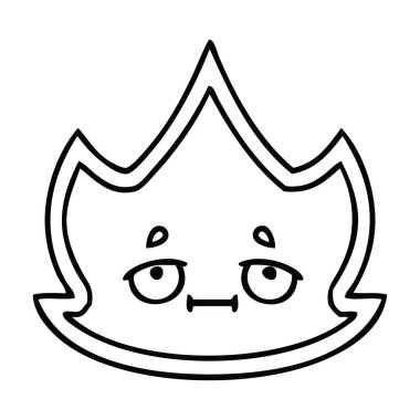 Çizim karikatür bir ateş