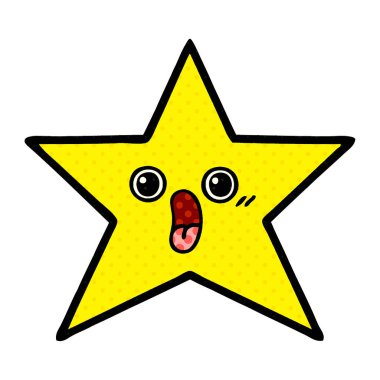 çizgi roman tarzı çizgi film altın yıldız