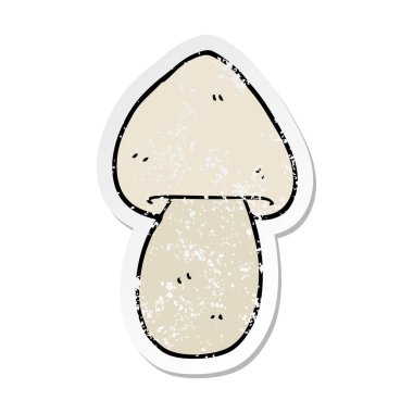 bir çizgi film mantar sıkıntılı etiket