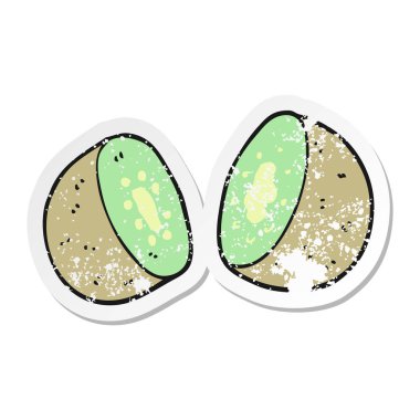 bir çizgi film kivi sıkıntılı etiket