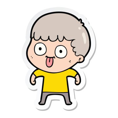 dik bir çizgi film adamın etiket