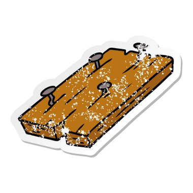 sıkıntılı etiket karikatür doodle çivi bir pansiyon