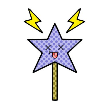 çizgi roman tarzı çizgi film sihirli bir değnek