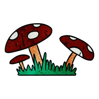 elle çizilmiş karikatür doodle bir kurbağa tabure, dokulu