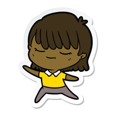 bir çizgi film kadının etiket