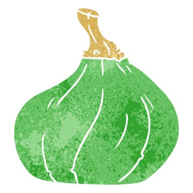 Retro karikatür doodle bir kabak