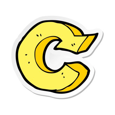 etiket bir karikatür ok sembolü