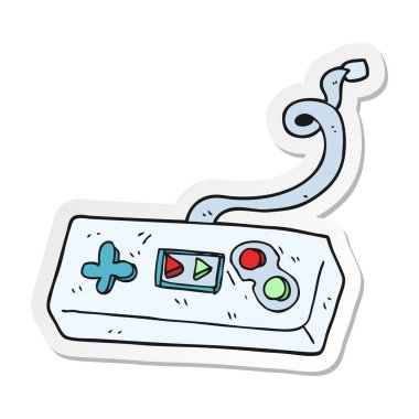 çizgi film oyun kumandasının etiket