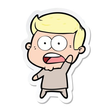 etiket bir karikatür dostum şok