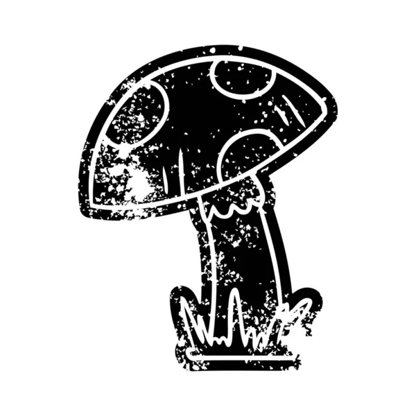 Grunge icône dessin d'un tabouret de crapaud — Image vectorielle