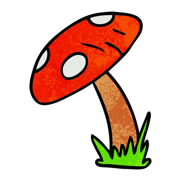 Σαγρέ γελοιογραφία doodle του ένα σκαμνί βάτραχος — Διανυσματικό Αρχείο