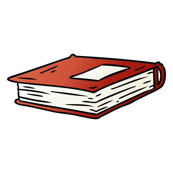 Ντεγκραντέ γελοιογραφία doodle του ένα κόκκινο περιοδικό — Διανυσματικό Αρχείο