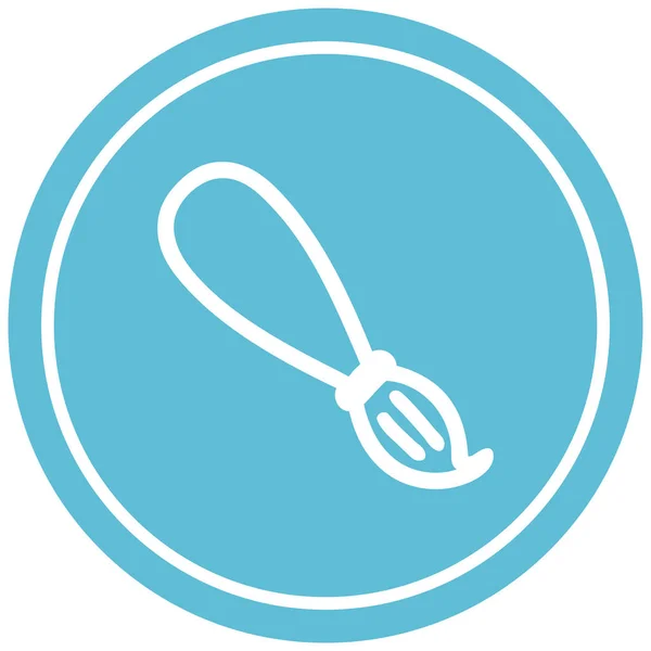 Paint brush circular icon — Stock Vector