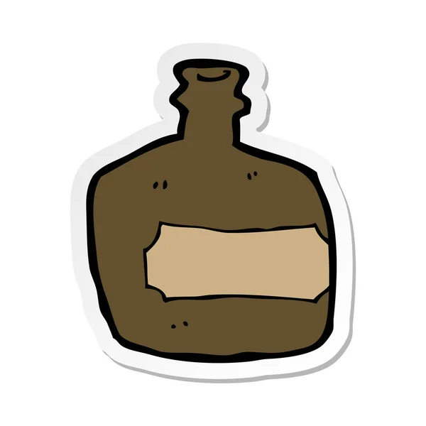 Böllér-ból egy rajzfilm whisky jar — Stock Vector