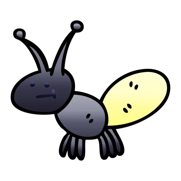 Gradient Ombragé Bizarre Dessin Animé Lumière Bug — Image vectorielle