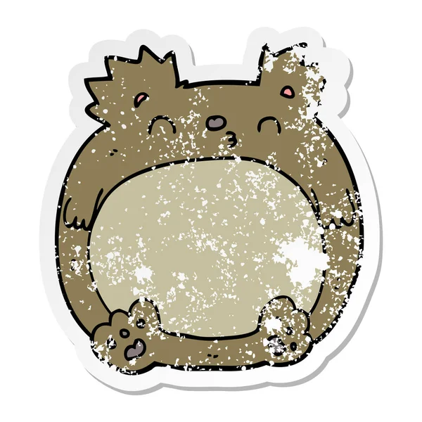 çizgi film ayı sıkıntılı etiket