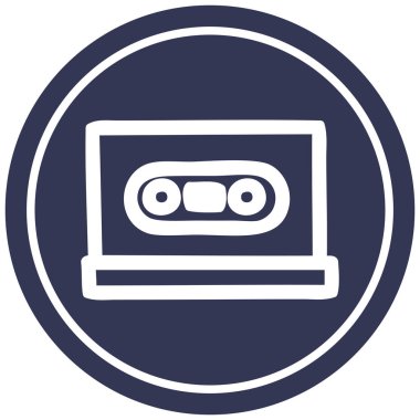 Kaset kaset dairesel simgesi