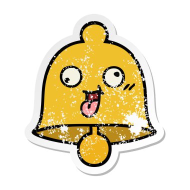 sevimli çizgi Bell'in sıkıntılı etiket