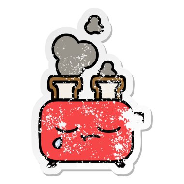 sevimli çizgi dolusu sıkıntılı etiket