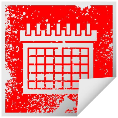 iş takvimi sembolü etiket soyma sıkıntılı Meydanı