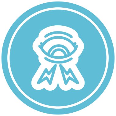 mistik göz dairesel simgesini