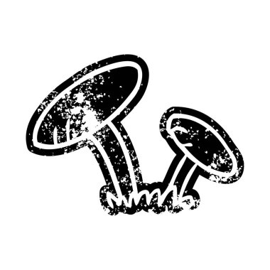 Grunge simgesi bazı mantar sıkıntılı