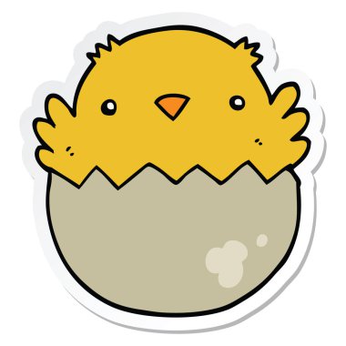 etiket yumurtadan çıkım karikatür karı