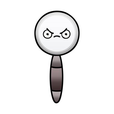 Degrade gölgeli karikatür Büyüteç