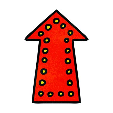 el çekilmiş ilginç karikatür oku