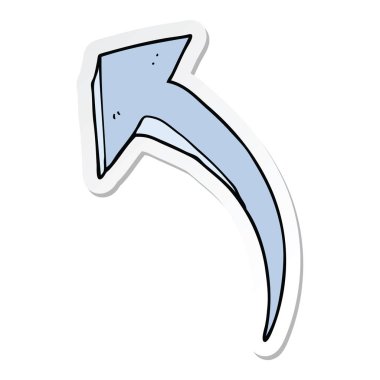 etiket bir karikatür ok