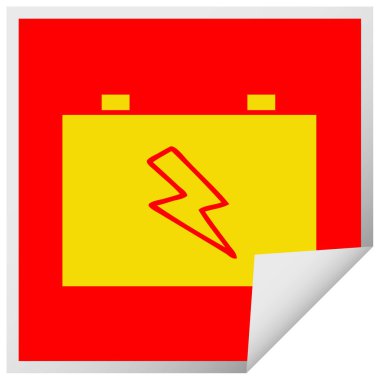 etiket karikatür akü peeling Meydanı