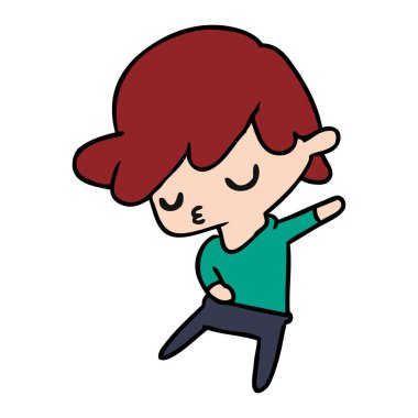 kawaii şirin çocuk çizgi film