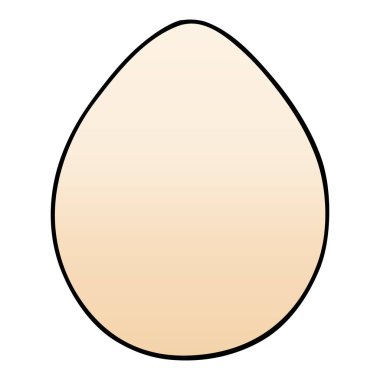 ilginç degrade gölgeli karikatür yumurta