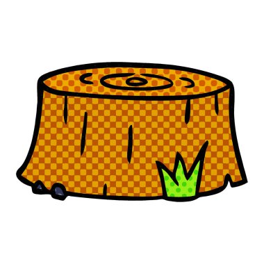 bir ağaç günlük çizgi film doodle 