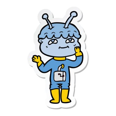 bir sürpriz çizgi film uzaylı etiket