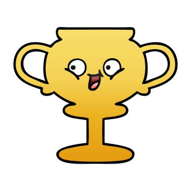 bir kupa degrade gölgeli çizgi film