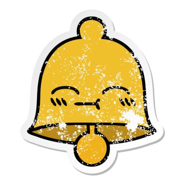 sevimli çizgi Bell'in sıkıntılı etiket