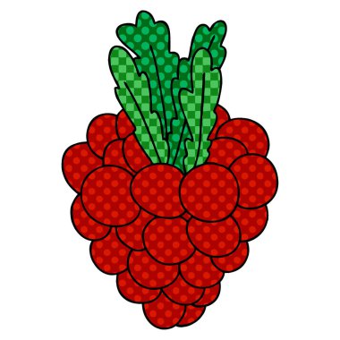 çizgi roman tarzı ilginç karikatür üzüm demet