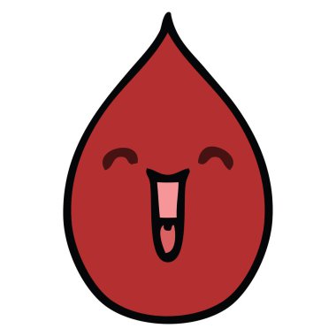 el çekilmiş ilginç karikatür duygusal kan damlası