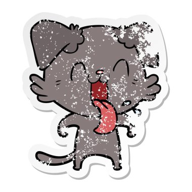 bir çizgi film nefes nefese köpek sıkıntılı etiket