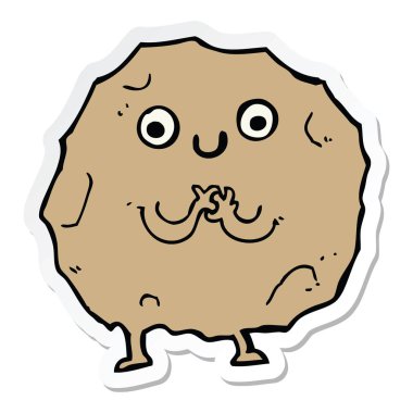 etiket bir çizgi film rock karakteri